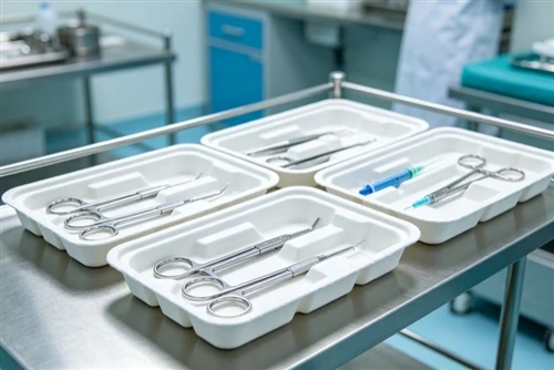 Kev Kho Mob Moulded Pulp Ntim rau Sterile, Sustainable Healthcare Solutions